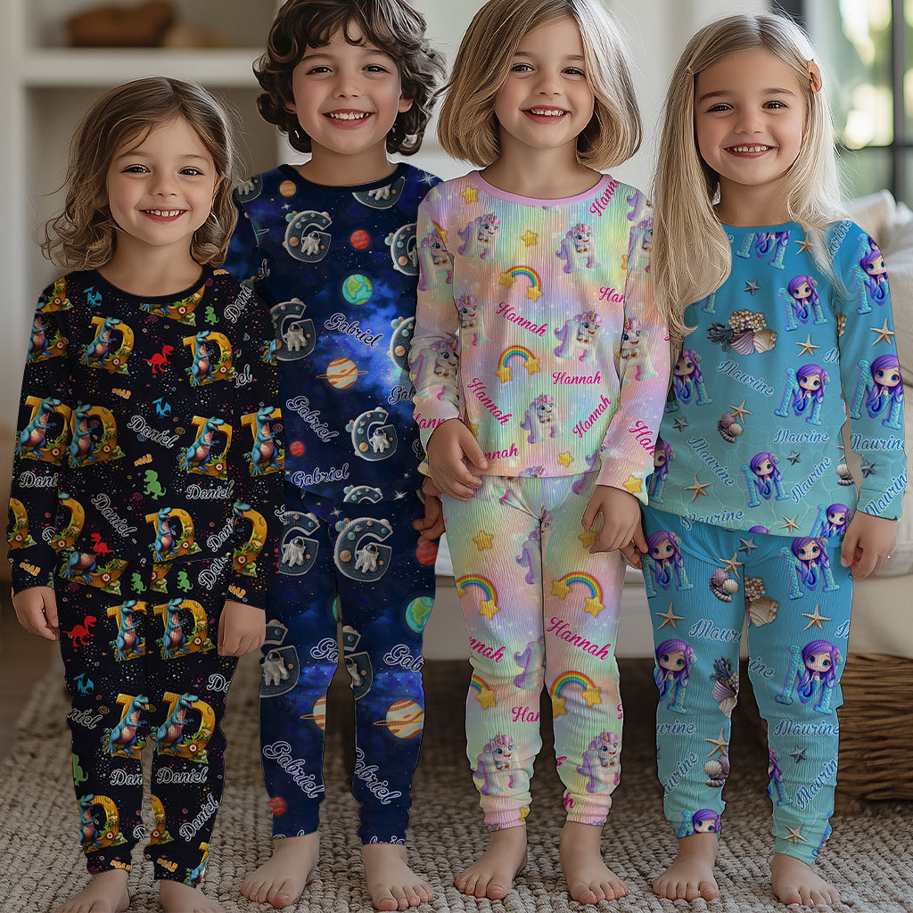 Magnifique cadeau avec lettre pour petit-enfant - Ensemble pyjama enfant personnalisé