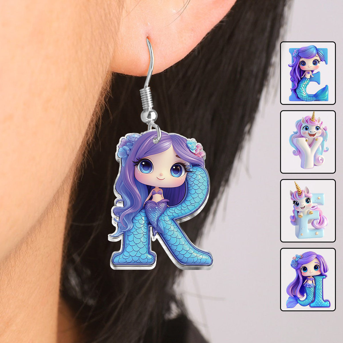 Beautiful & Mystical - Personalized Kid Earrings