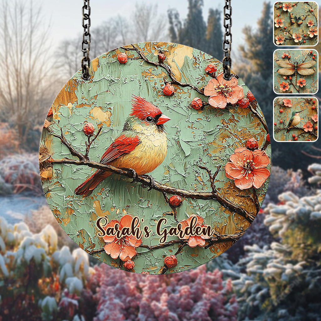 Vintage Soul - Panneau en métal découpé personnalisé pour le jardinage