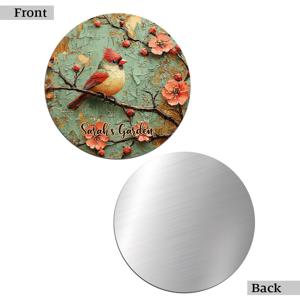 Vintage Soul - Panneau en métal découpé personnalisé pour le jardinage