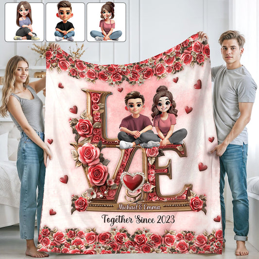 Je t'aimerai toujours - Couverture personnalisée pour couple