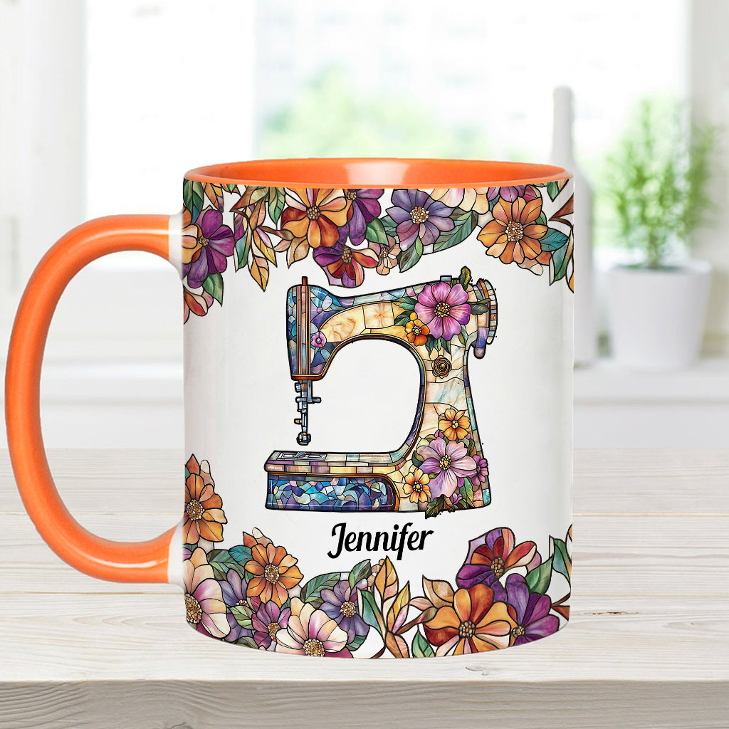 Stunning Sewing Machine - Personalized Sewing Accent Mug