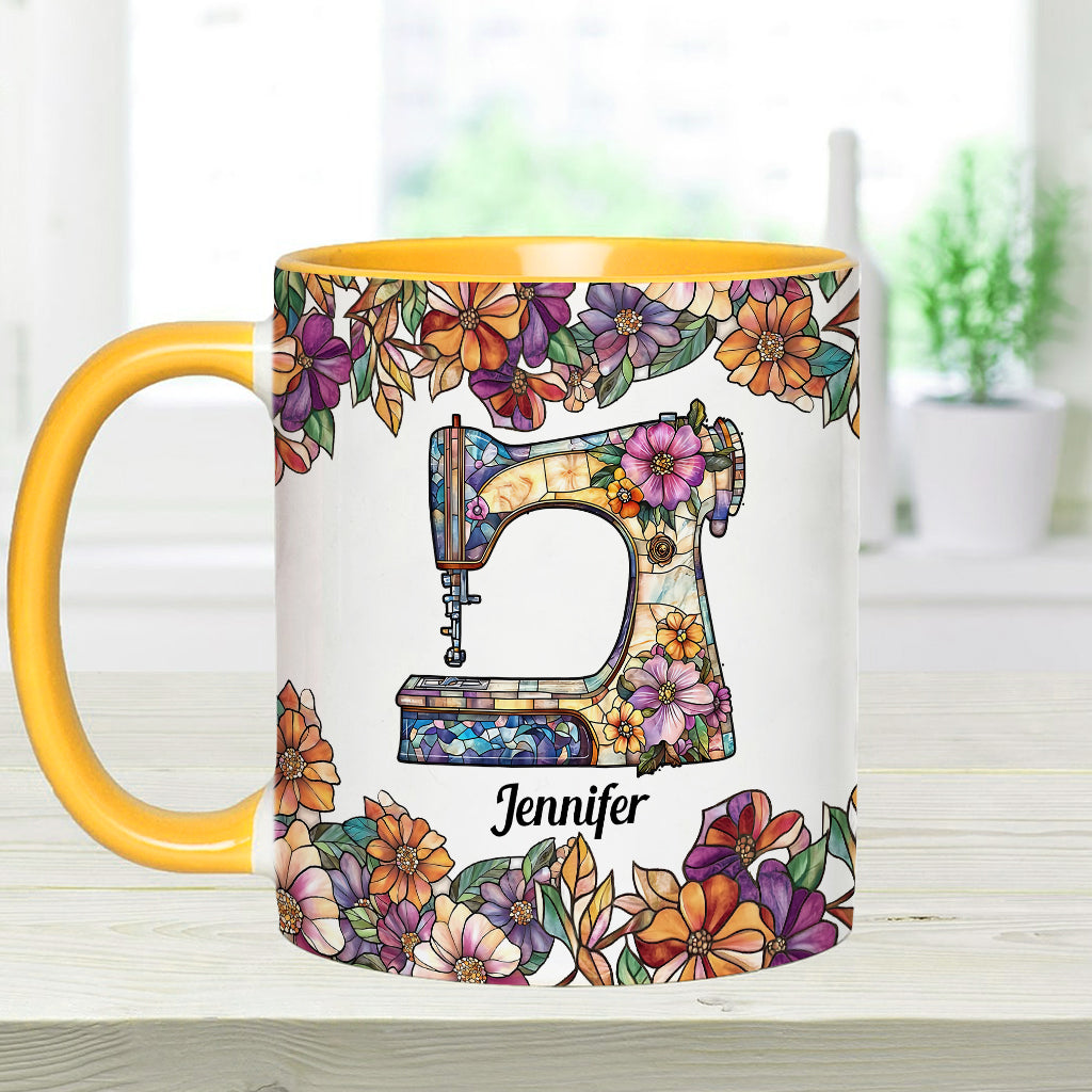 Stunning Sewing Machine - Personalized Sewing Accent Mug