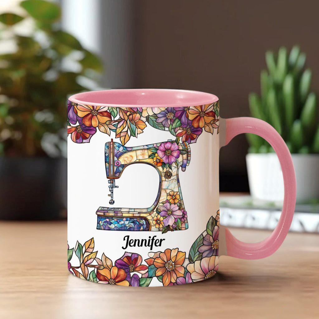 Stunning Sewing Machine - Personalized Sewing Accent Mug