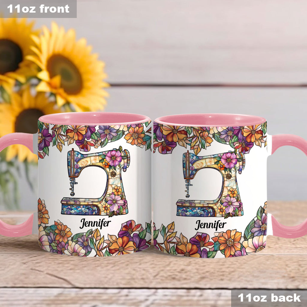 Stunning Sewing Machine - Personalized Sewing Accent Mug