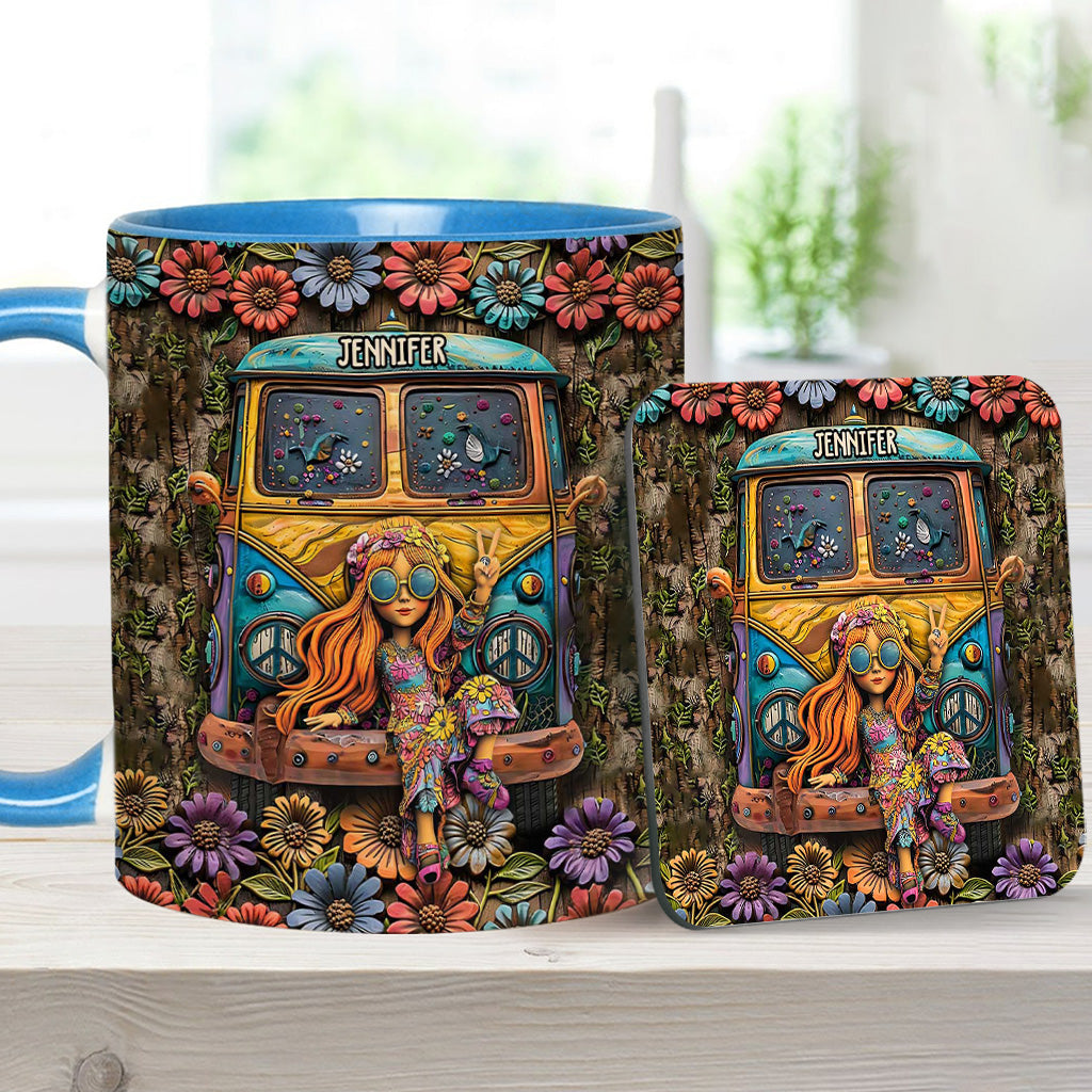 Awesome Caravan - Personalized Hippie Accent Mug