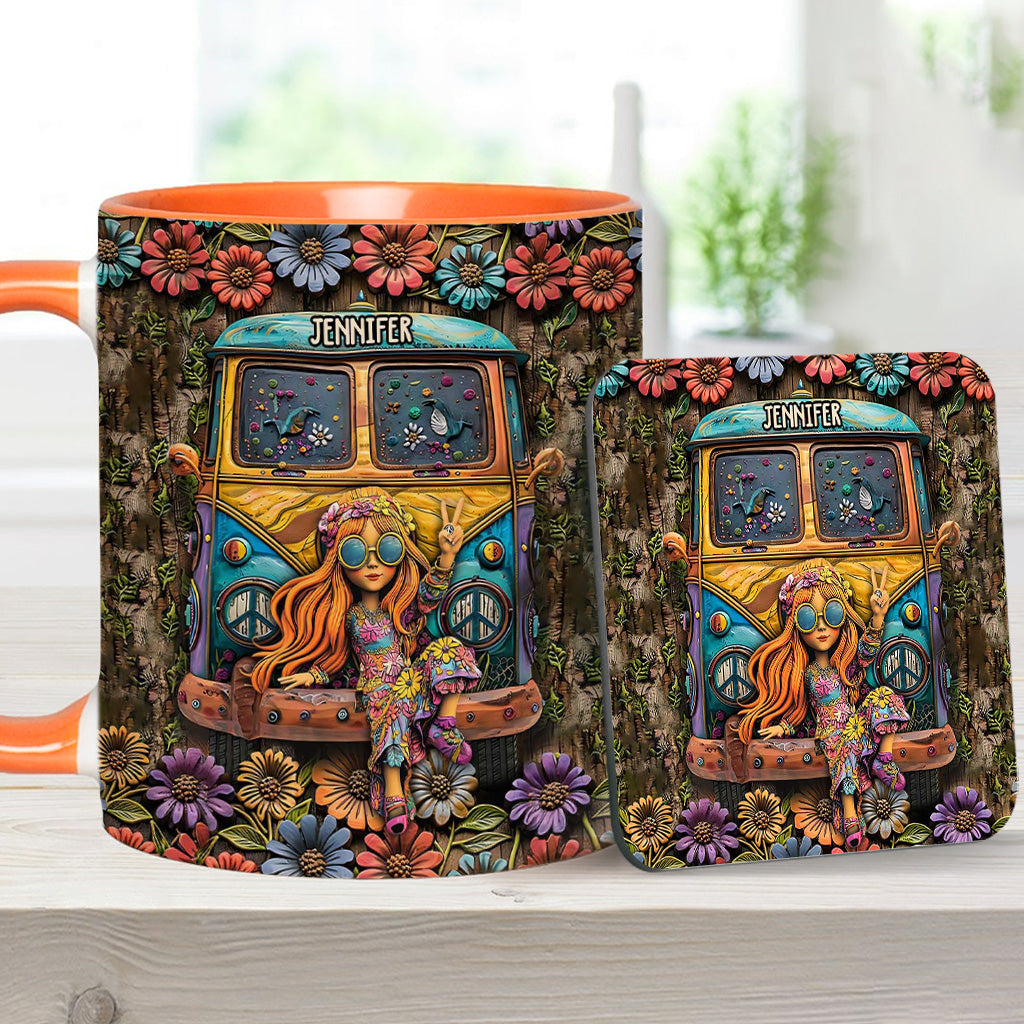 Awesome Caravan - Personalized Hippie Accent Mug