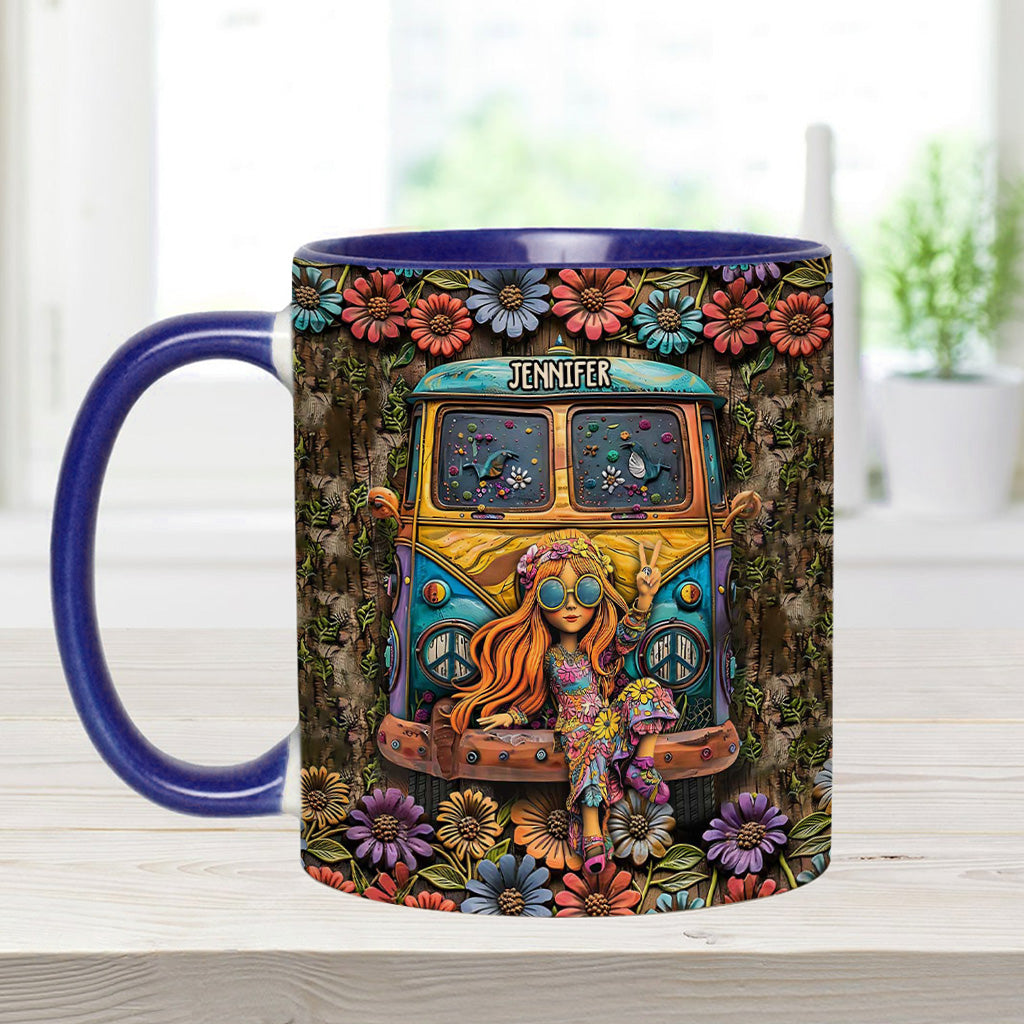 Awesome Caravan - Personalized Hippie Accent Mug