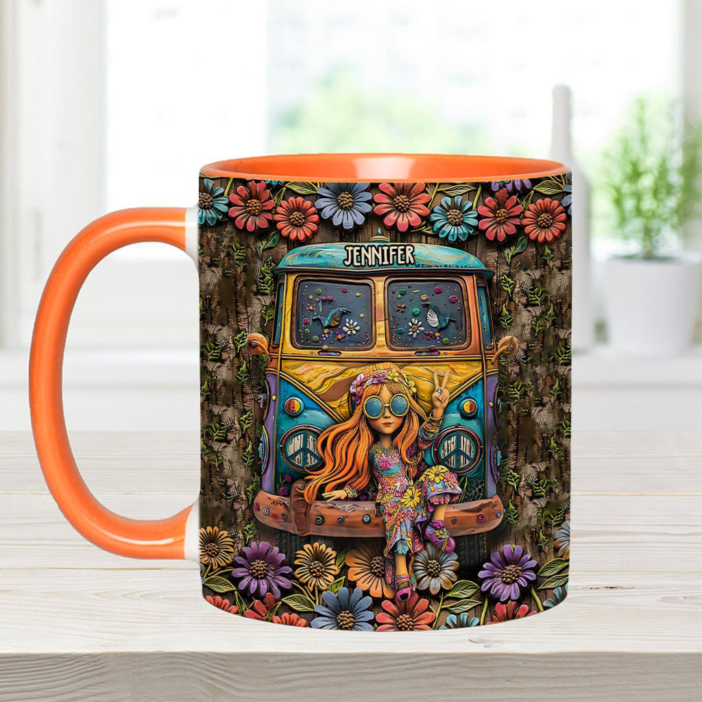 Awesome Caravan - Personalized Hippie Accent Mug