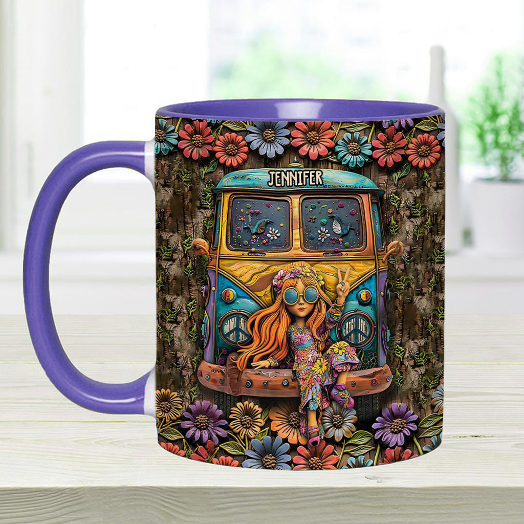 Awesome Caravan - Personalized Hippie Accent Mug
