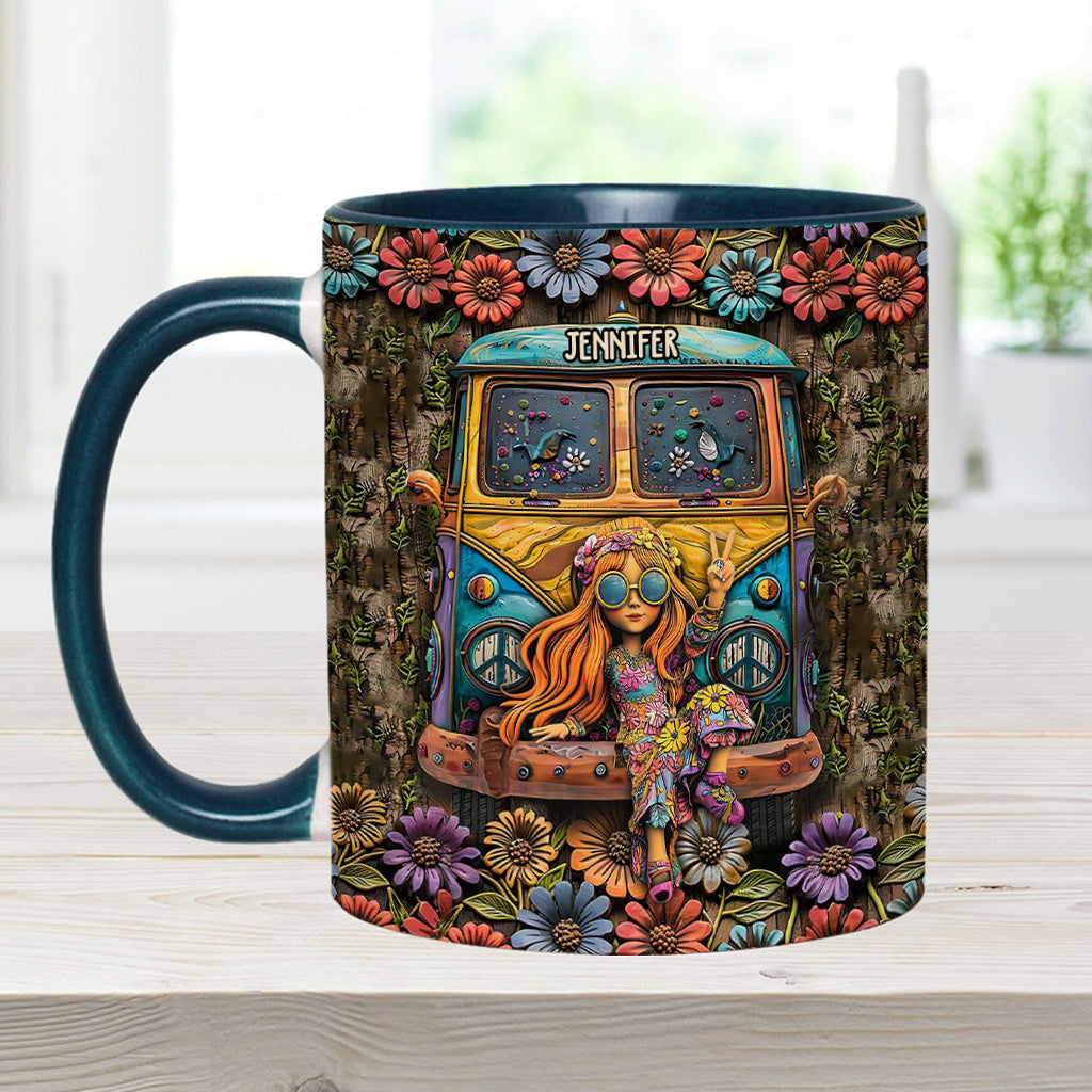 Awesome Caravan - Personalized Hippie Accent Mug