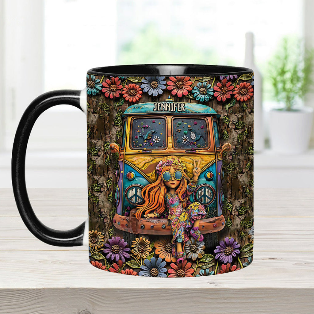 Awesome Caravan - Personalized Hippie Accent Mug
