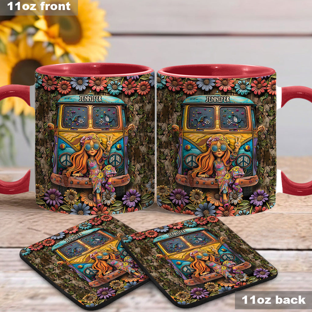 Awesome Caravan - Personalized Hippie Accent Mug