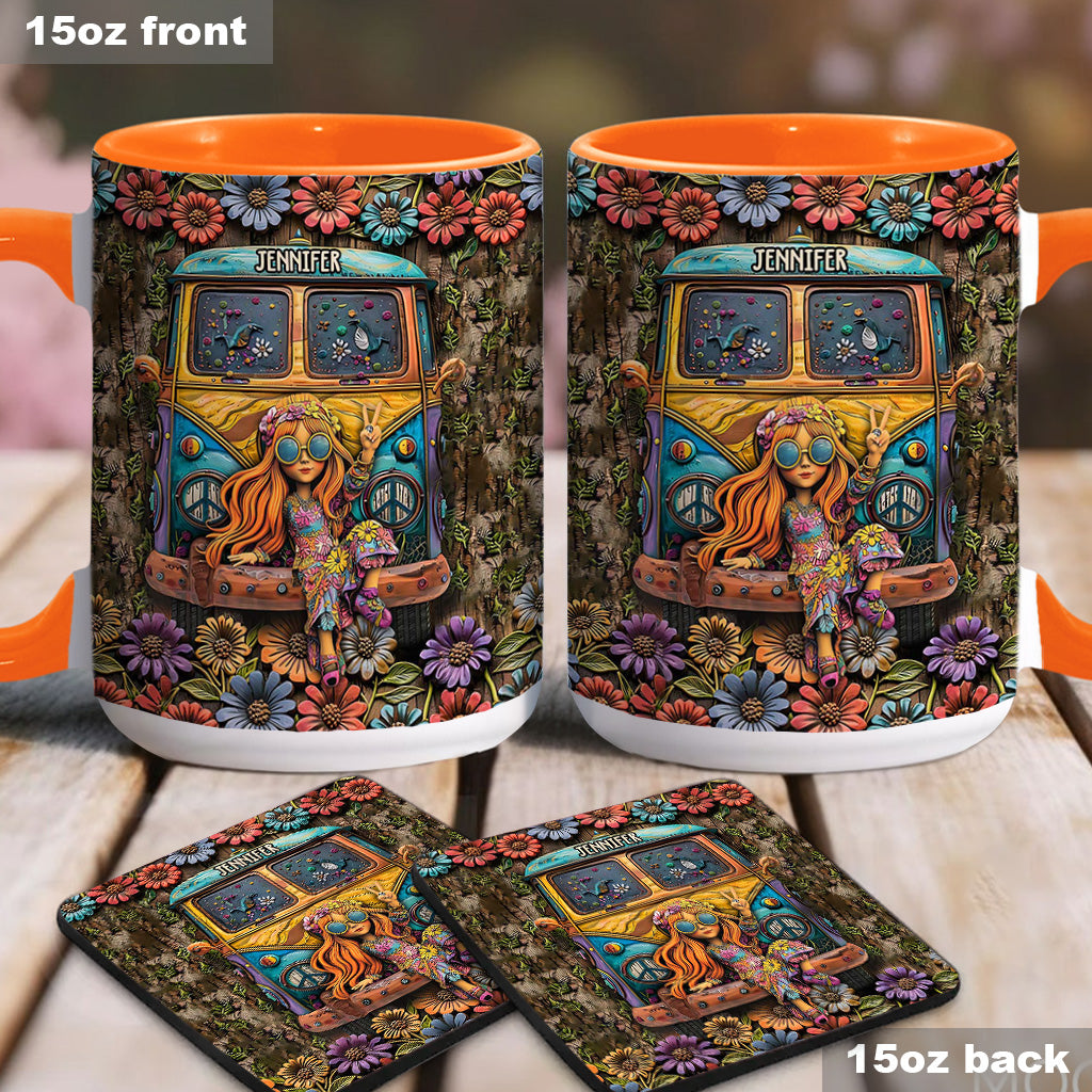 Awesome Caravan - Personalized Hippie Accent Mug