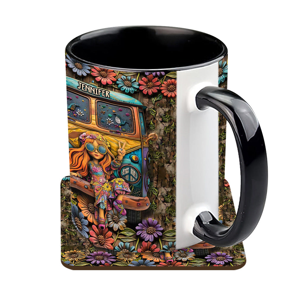 Awesome Caravan - Personalized Hippie Accent Mug