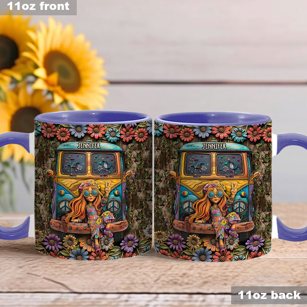Awesome Caravan - Personalized Hippie Accent Mug