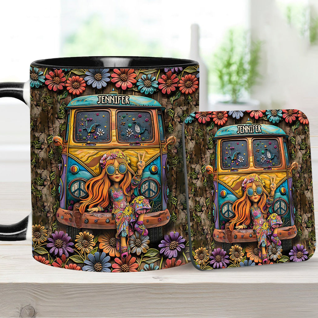 Awesome Caravan - Personalized Hippie Accent Mug