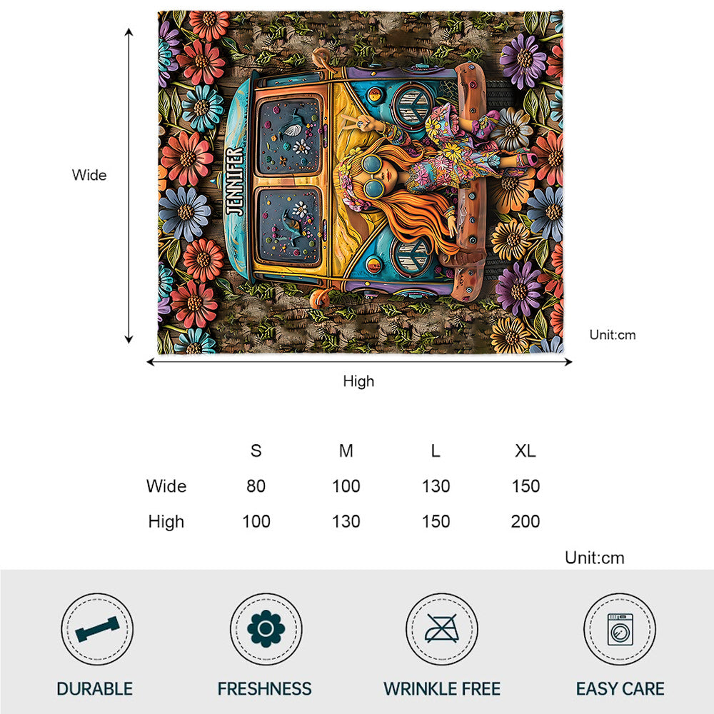 Hippie Soul - Personalized Hippie Blanket
