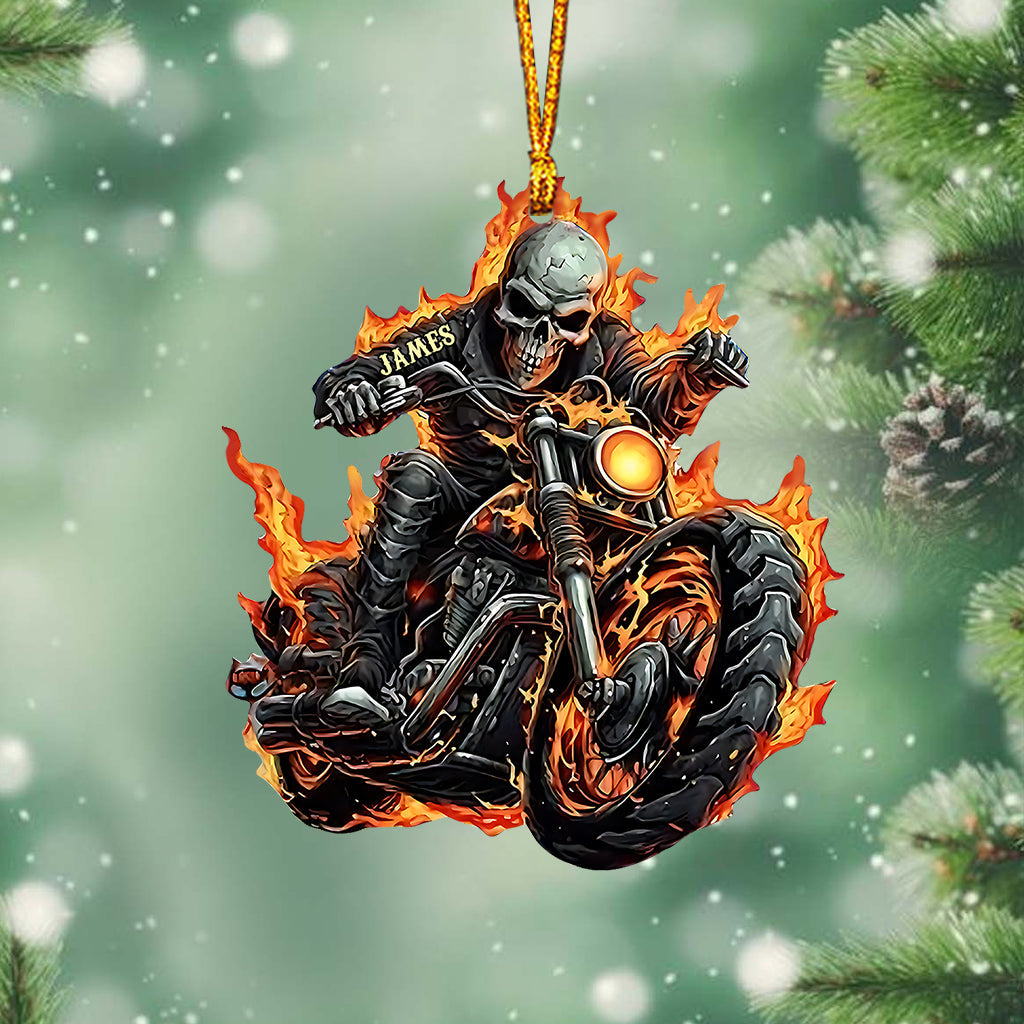Superbe motard - Ornement de motard personnalisé