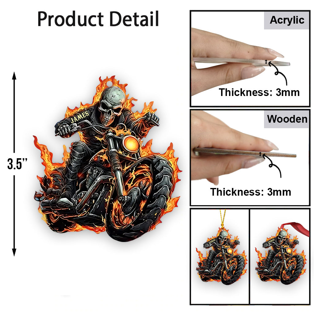 Superbe motard - Ornement de motard personnalisé