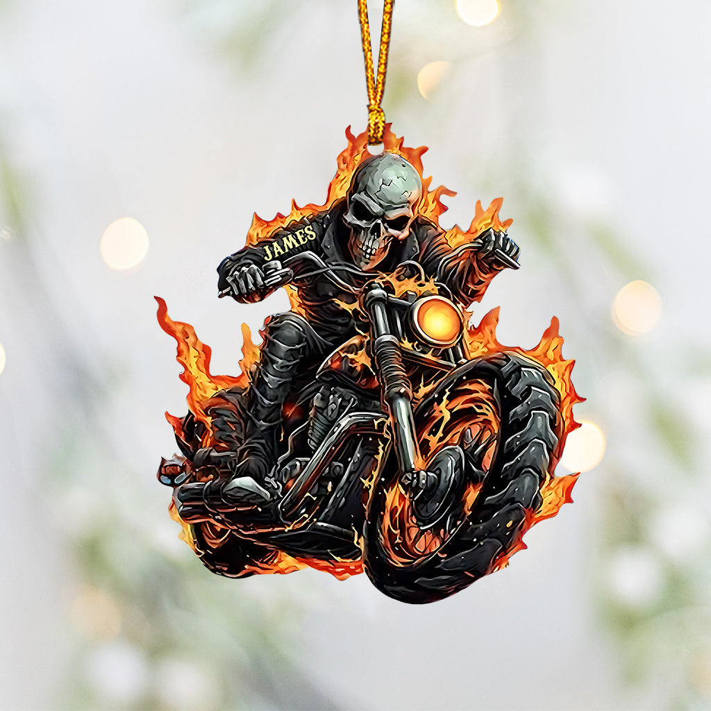 Superbe motard - Ornement de motard personnalisé