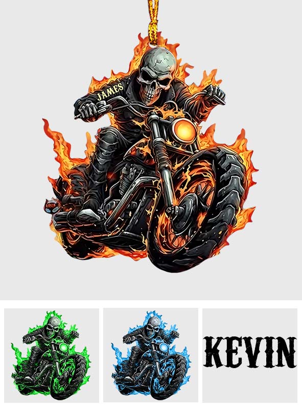 Superbe motard - Ornement de motard personnalisé