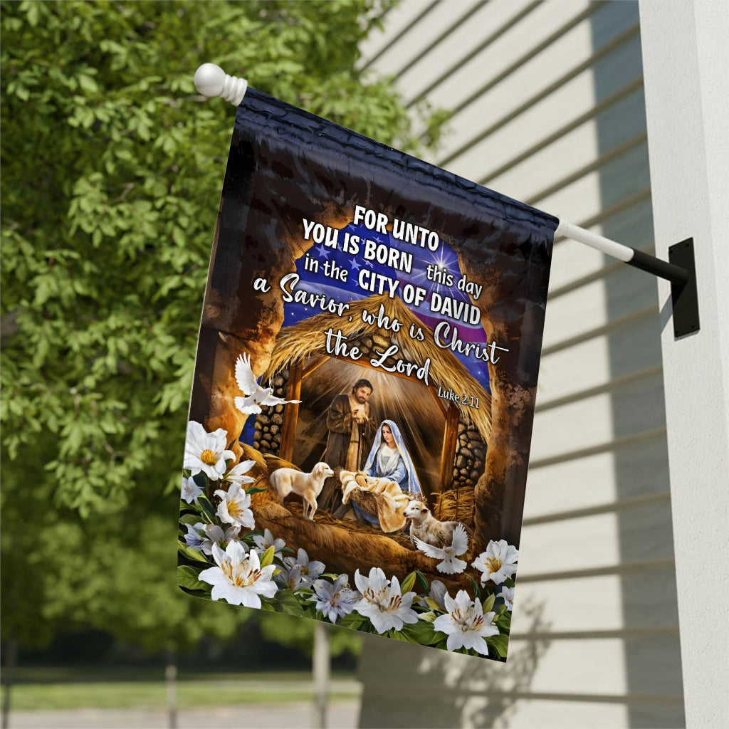 The Greatest Gift - Personalized Christian Garden Flag