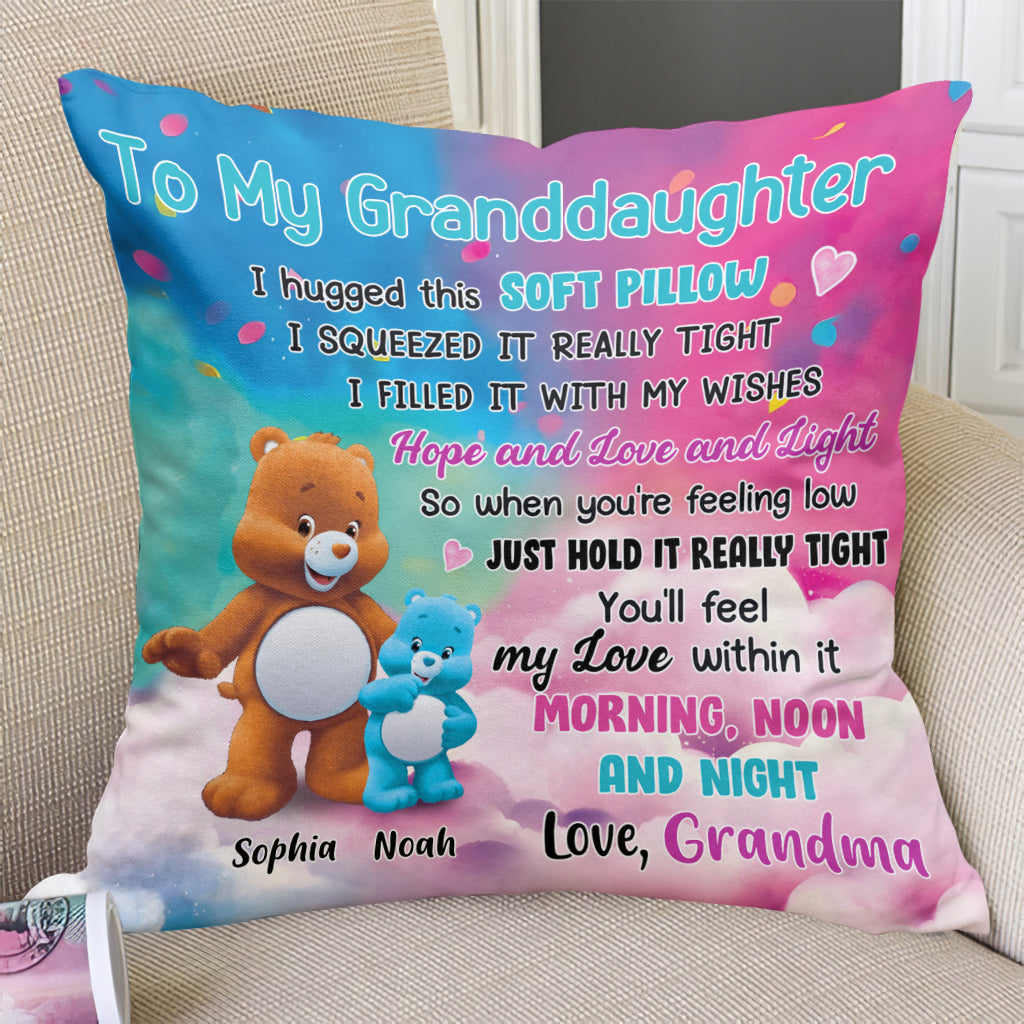 À ma petite-fille - Coussin décoratif personnalisé pour ma petite-fille