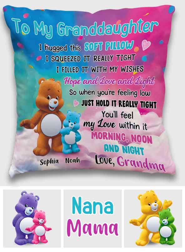 À ma petite-fille - Coussin décoratif personnalisé pour ma petite-fille