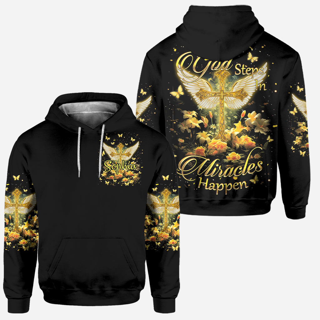 Sweat à capuche et legging chrétiens personnalisés « Les miracles existent »