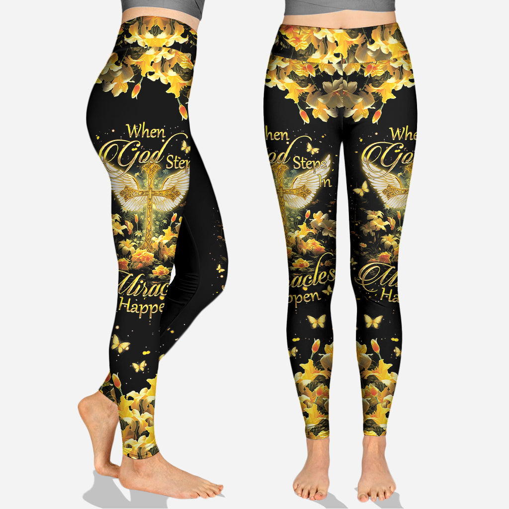 Sweat à capuche et legging chrétiens personnalisés « Les miracles existent »