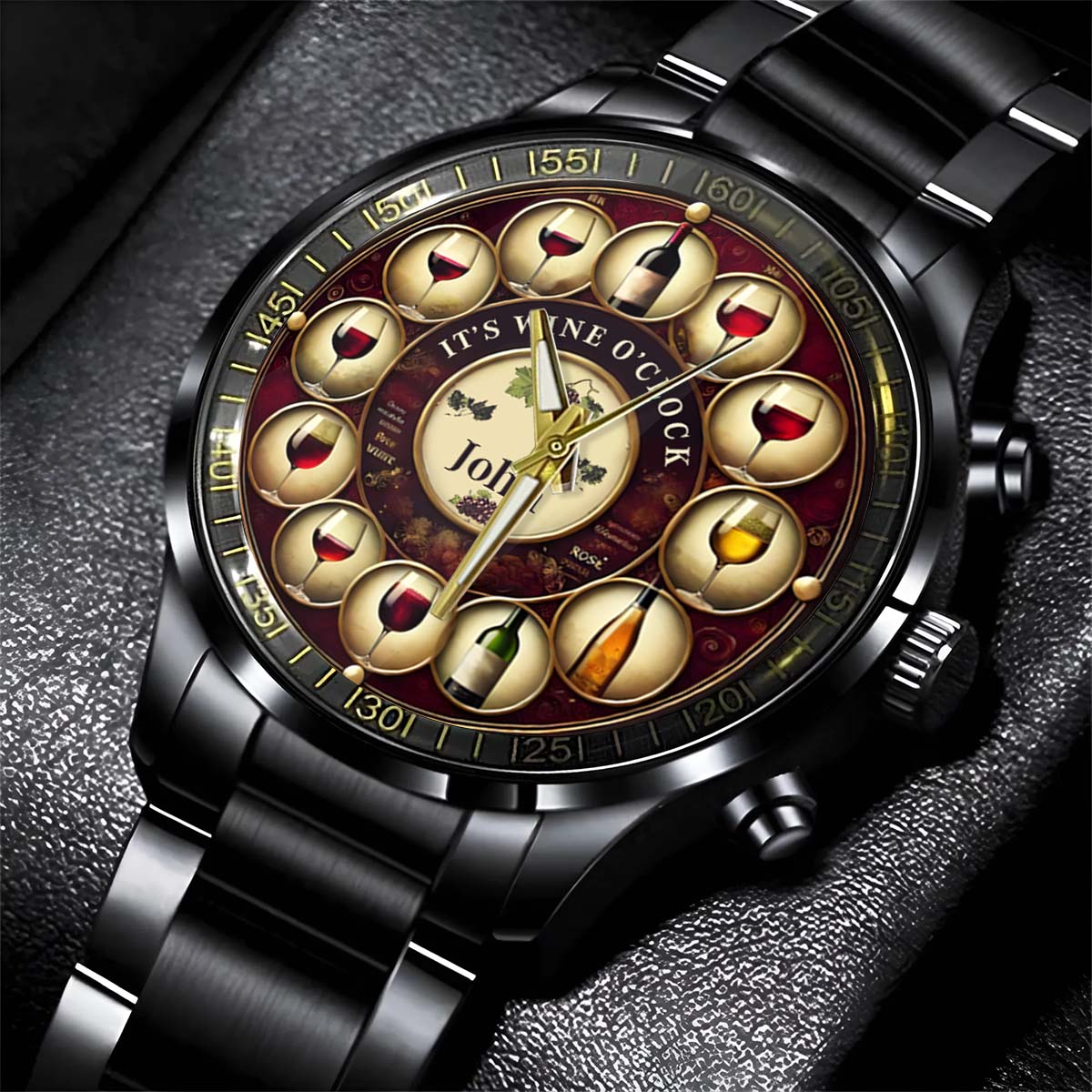 It's Wine O'clock - Personalized Wine Hand Watch