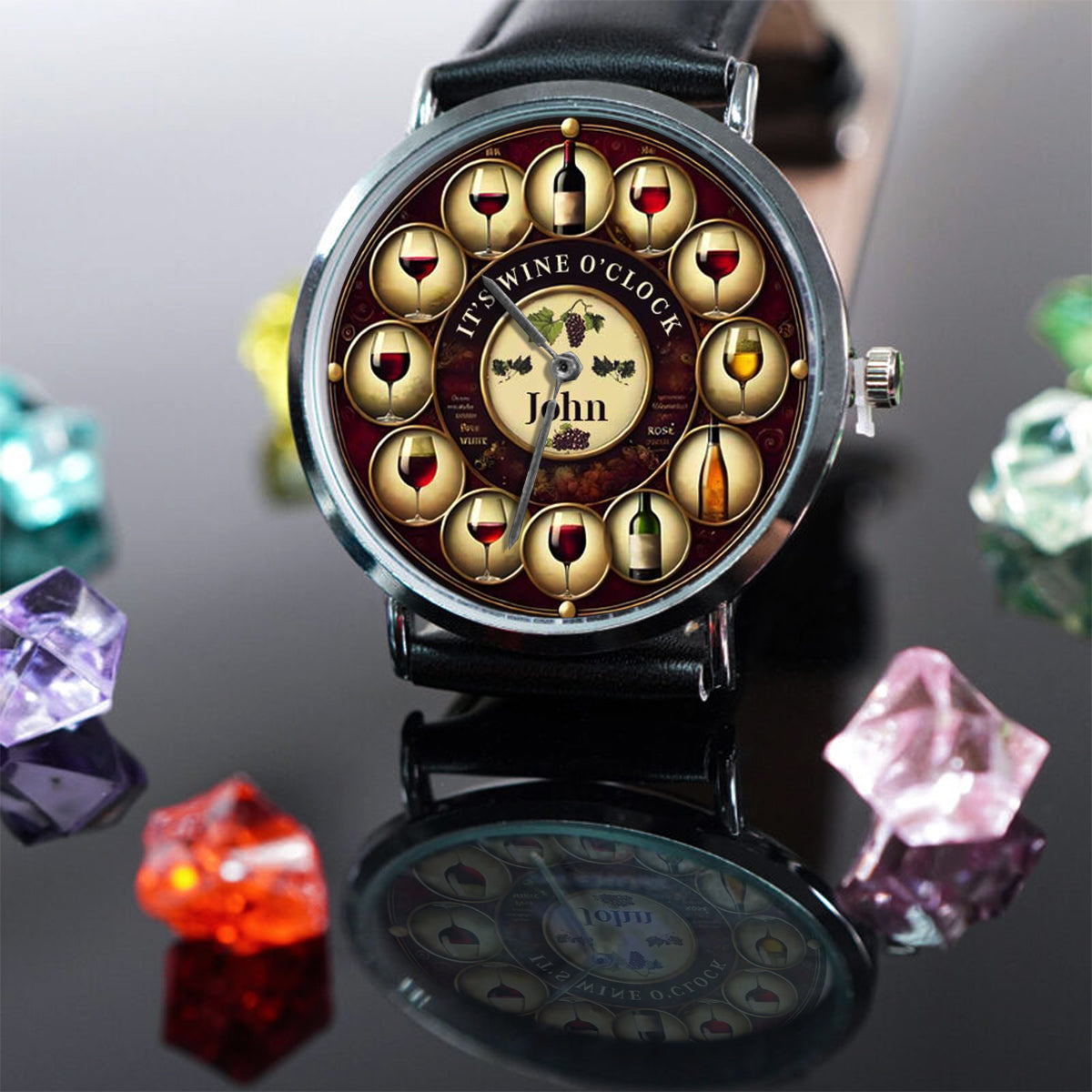 It's Wine O'clock - Personalized Wine Hand Watch