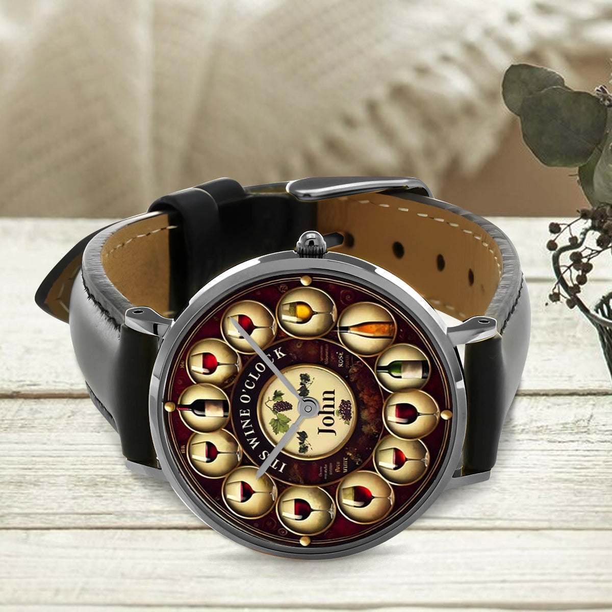 It's Wine O'clock - Personalized Wine Hand Watch