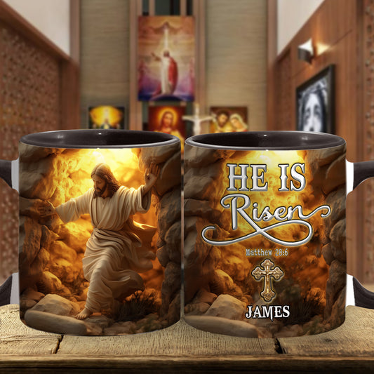 Il est ressuscité - Mug chrétien personnalisé