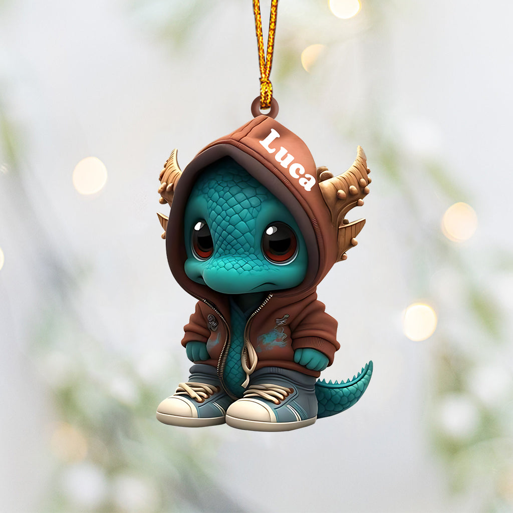 Cool Dragon - Personalized Dragon Ornament