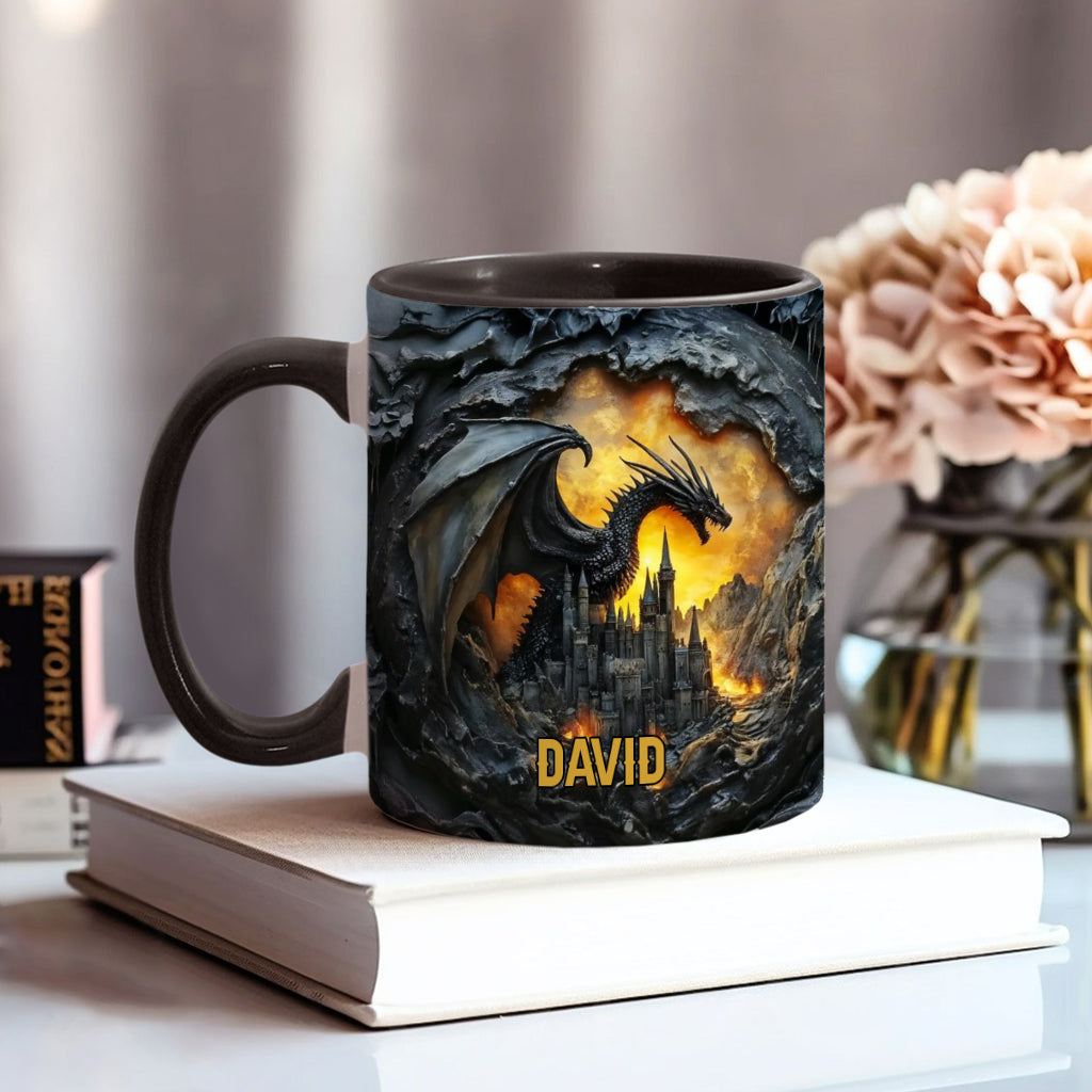 Mug personnalisé « J’adore les dragons »
