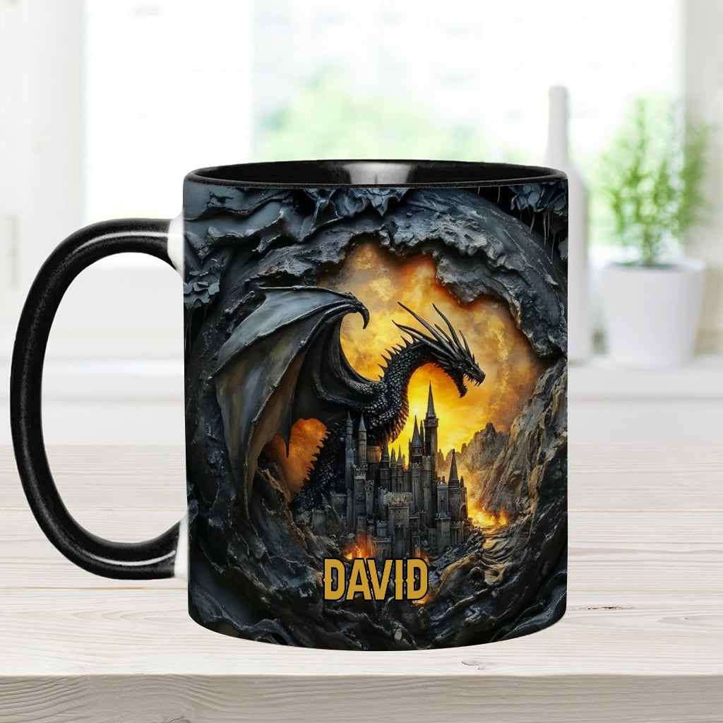 Mug personnalisé « J’adore les dragons »
