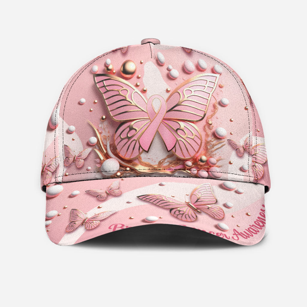 Sensibilisation au cancer du sein - Casquette papillon classique