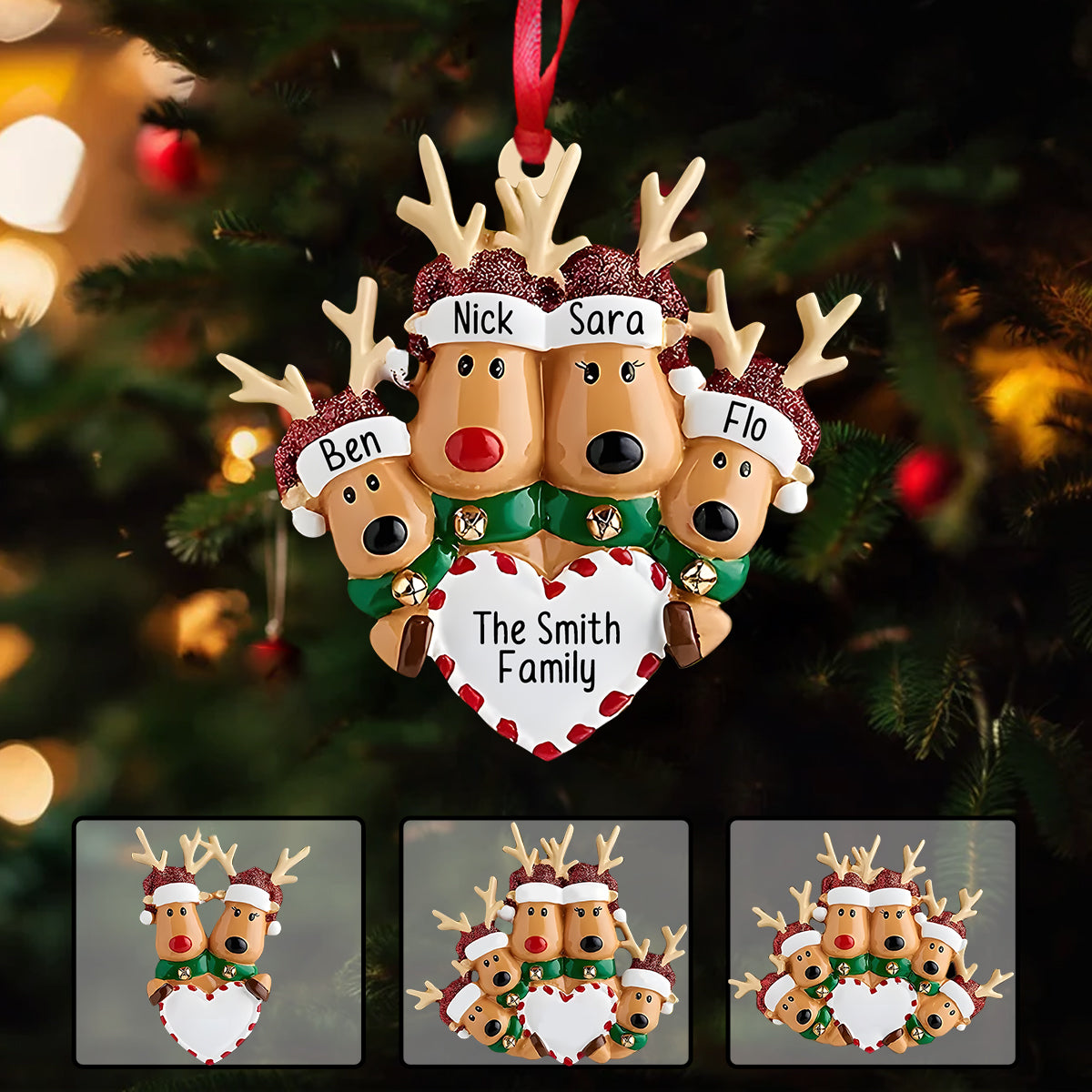 Happy Family - Personalized Family Ornament