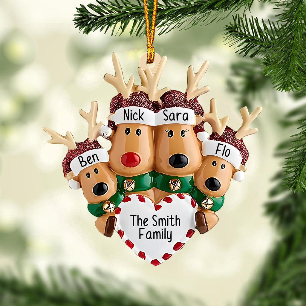 Happy Family - Personalized Family Ornament