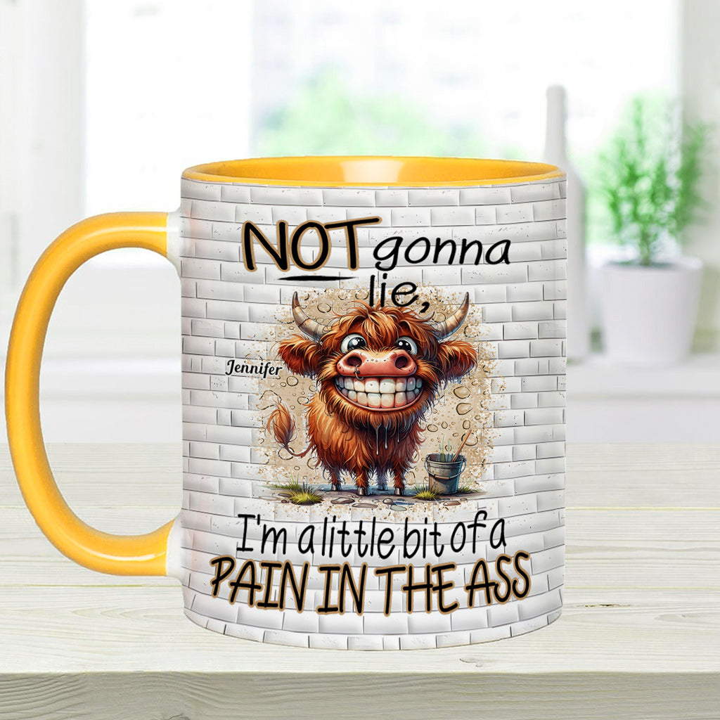 Not Gonna Lie - Personalized Accent Mug