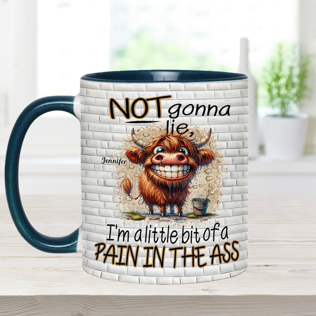 Not Gonna Lie - Personalized Accent Mug