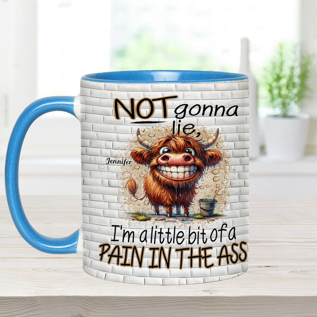 Not Gonna Lie - Personalized Accent Mug