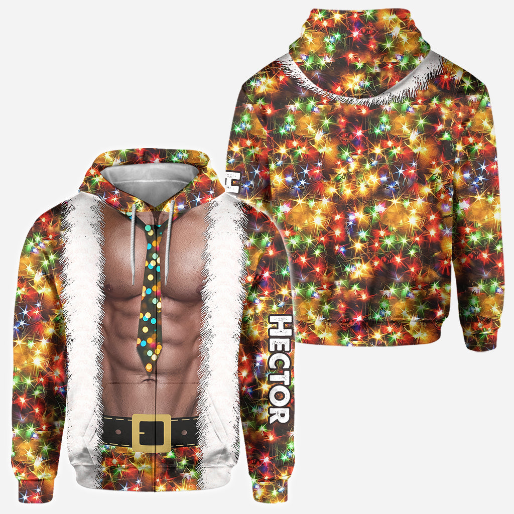 Bébé Père Noël arrive - T-shirt personnalisé pour couple