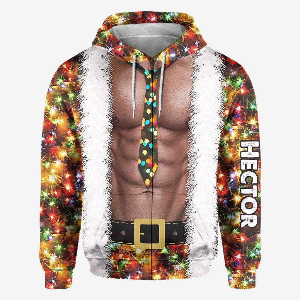 Bébé Père Noël arrive - T-shirt personnalisé pour couple