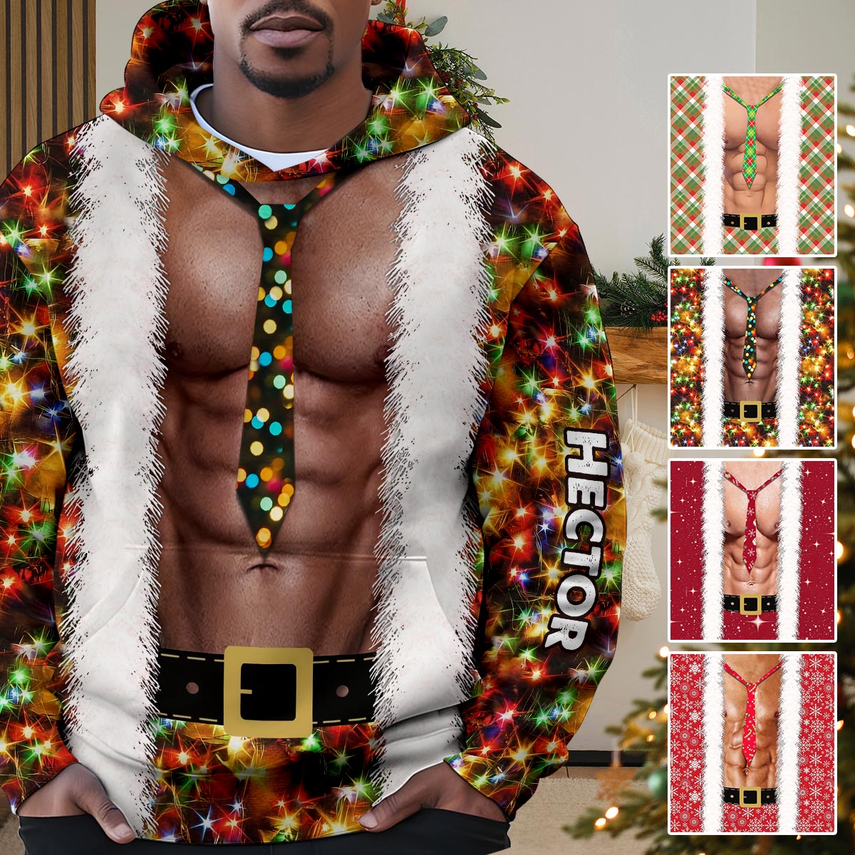 Bébé Père Noël arrive - T-shirt personnalisé pour couple