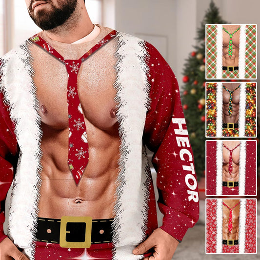 Hohoho, je suis votre Père Noël ! - Pull moche personnalisé pour couple