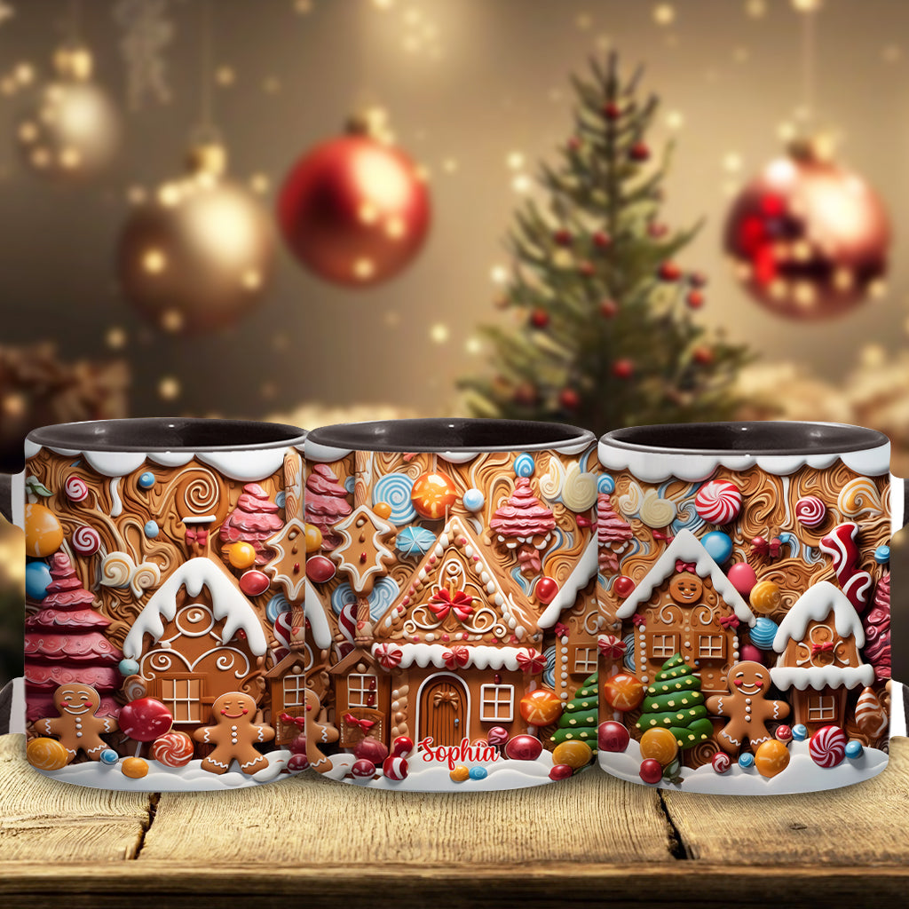 Mug spécial films de Noël en pain d'épice - Mug personnalisé pour toute la famille