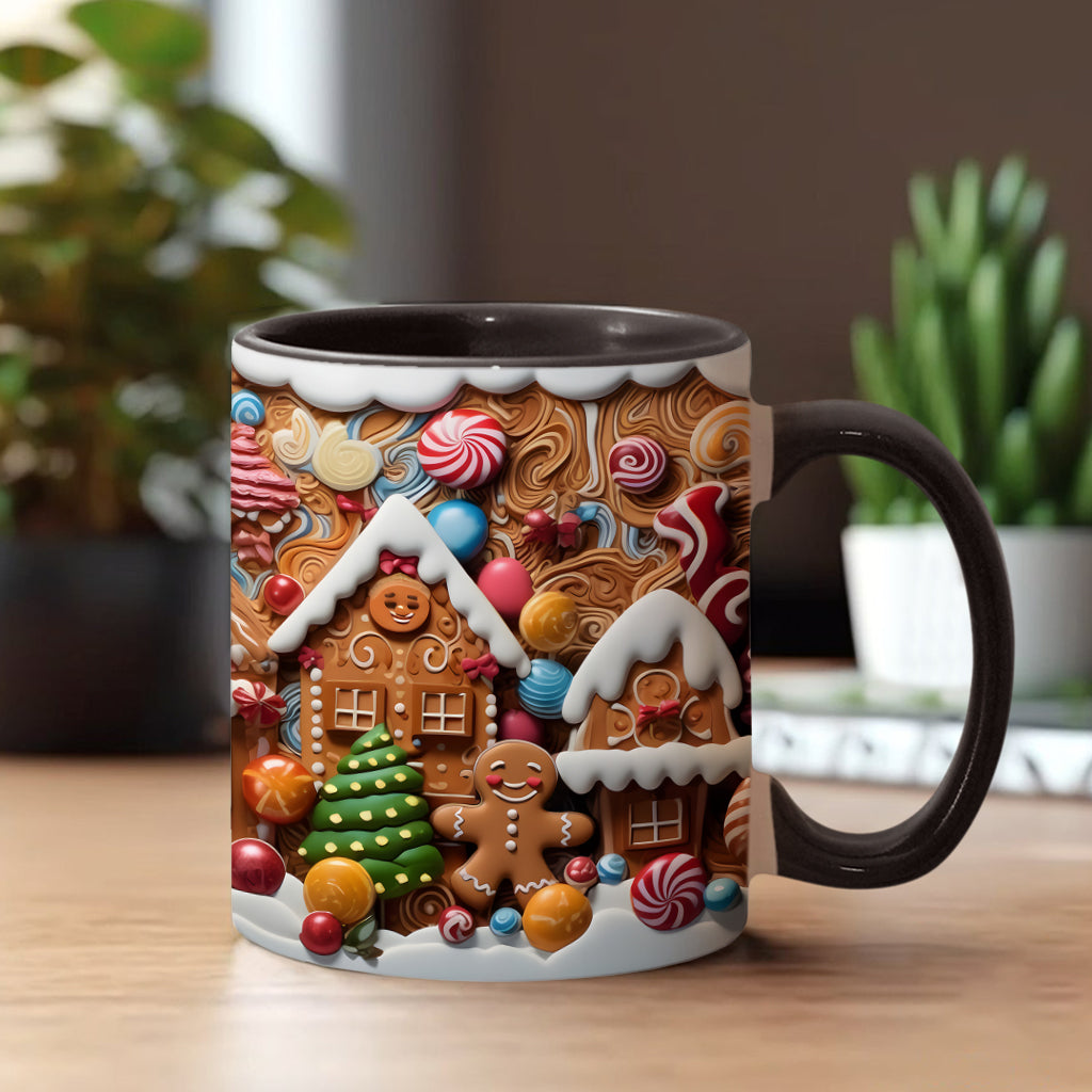 Mug spécial films de Noël en pain d'épice - Mug personnalisé pour toute la famille